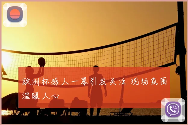 欧洲杯感人一幕引发关注 现场氛围温暖人心